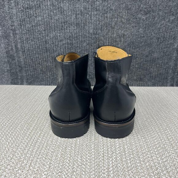 Hitchcock Chukka Ankle Boots Cap Toe Black Leather Wide Shoes Mens 9 main image 5